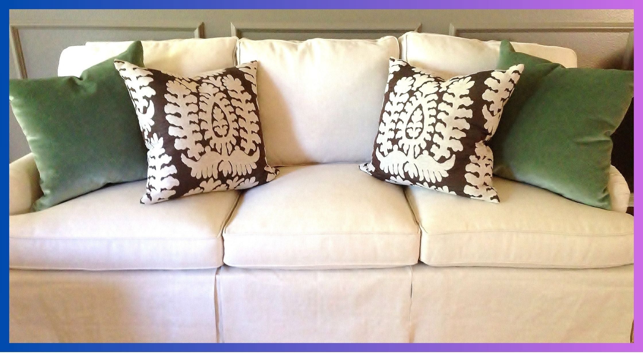 How to Cover a Sofa with a Throw