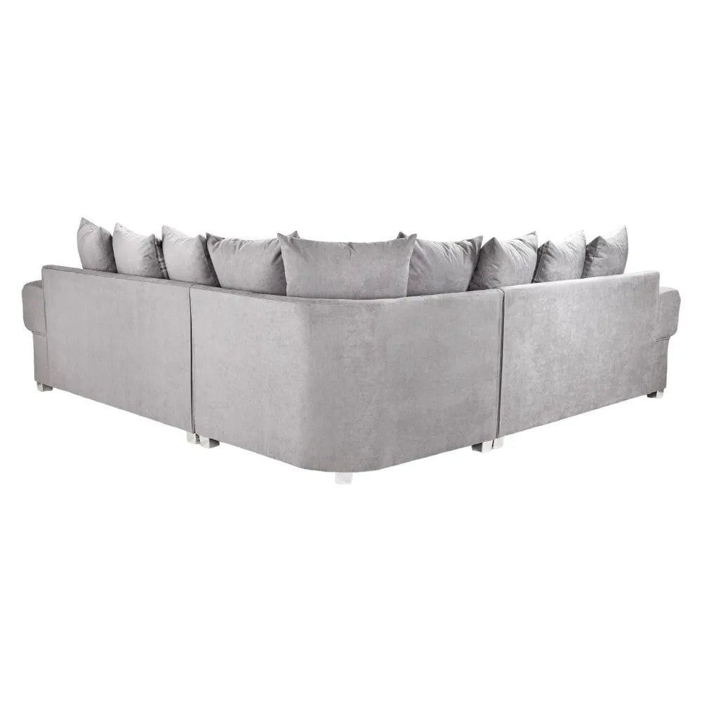 Kensington/Verona Fabric Corner Sofa With Scatterback Cushions