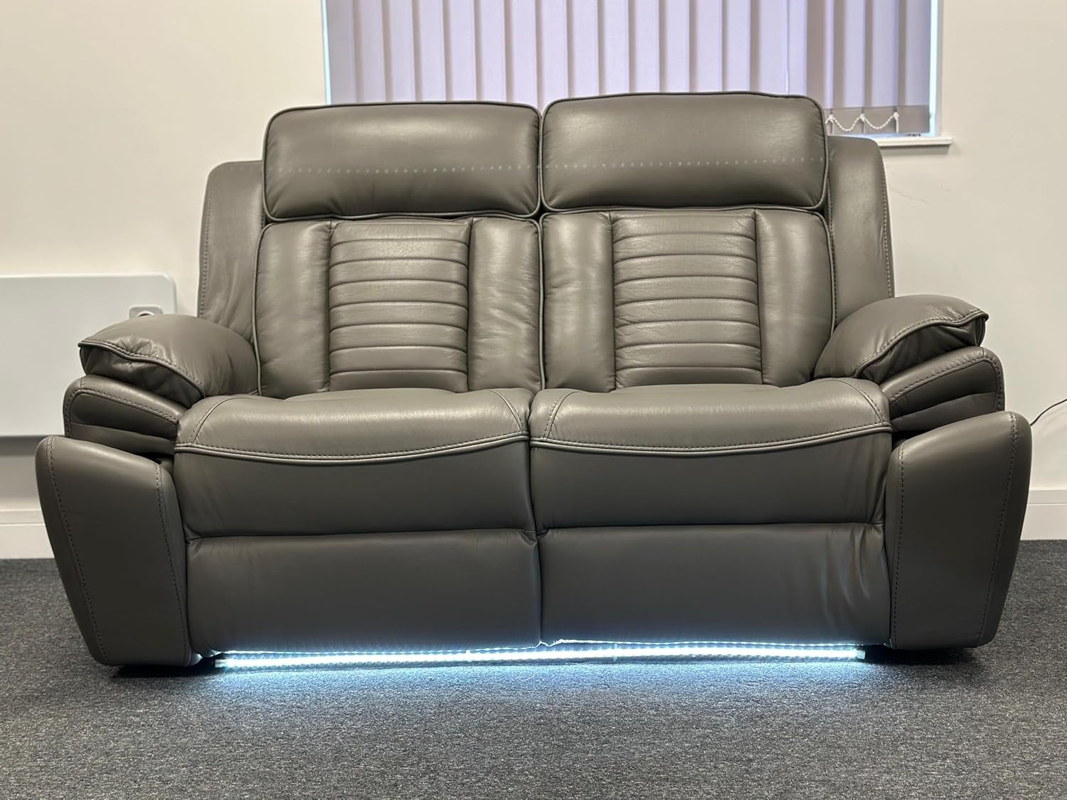 MNS Savilla Leather Electric Recliners Sofa With Cupholders – 3+2 Seater Sofa Set