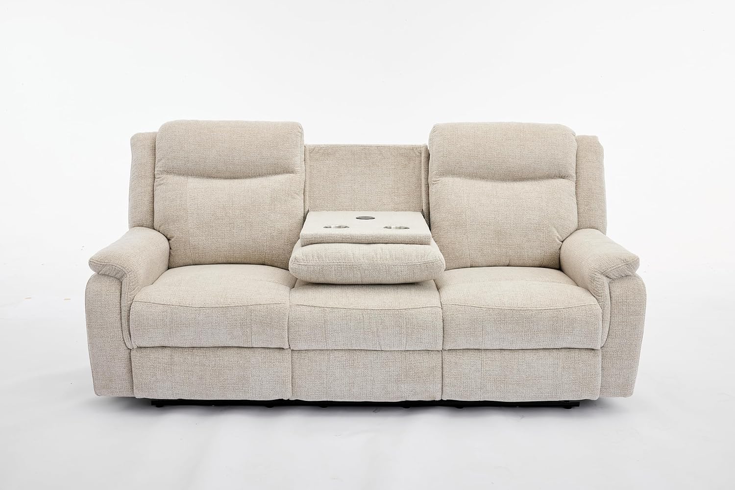 MNS Siyara Fabric Electric Recliner 3+2 Sofa With Bluetooth, USB, Cooling, Cupholder, Wireless Charging