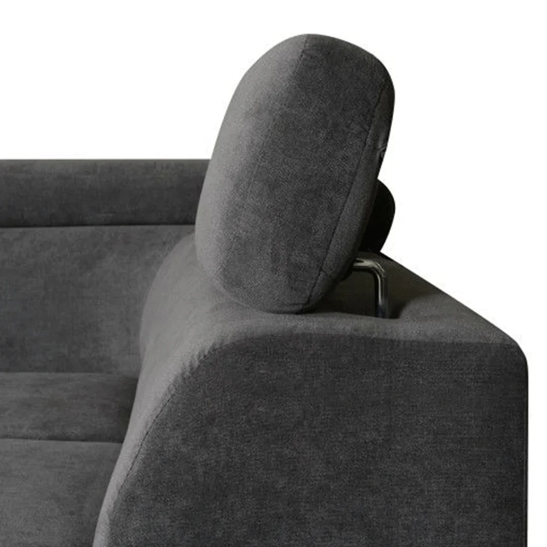 MNS Artic Left Hand Facing Corner Sofa Bed With Storage Box - Grey