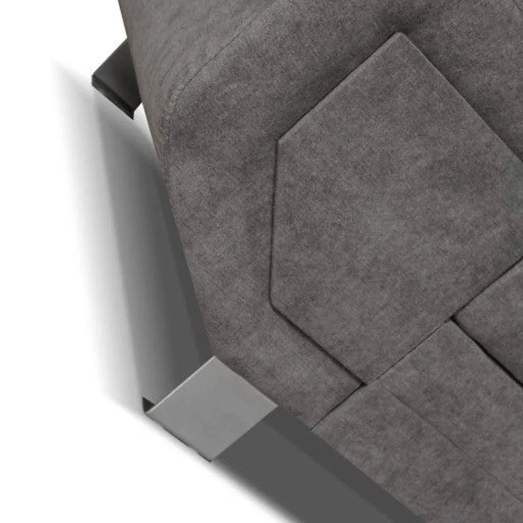 MNS Artic Left Hand Facing Corner Sofa Bed With Storage Box - Grey