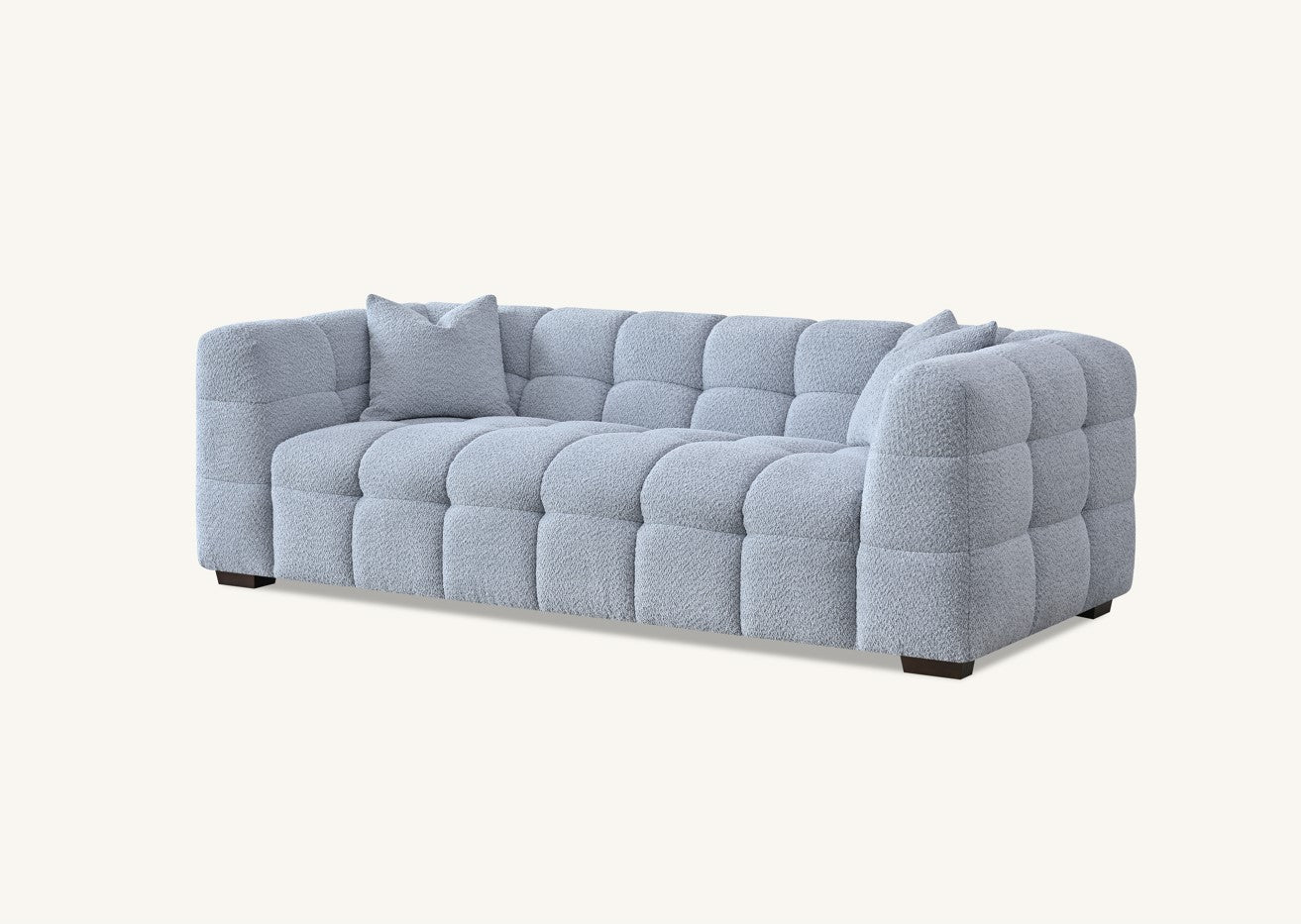 MNS Aluxo Tribeca Sofa Range in Pearl Boucle Fabric