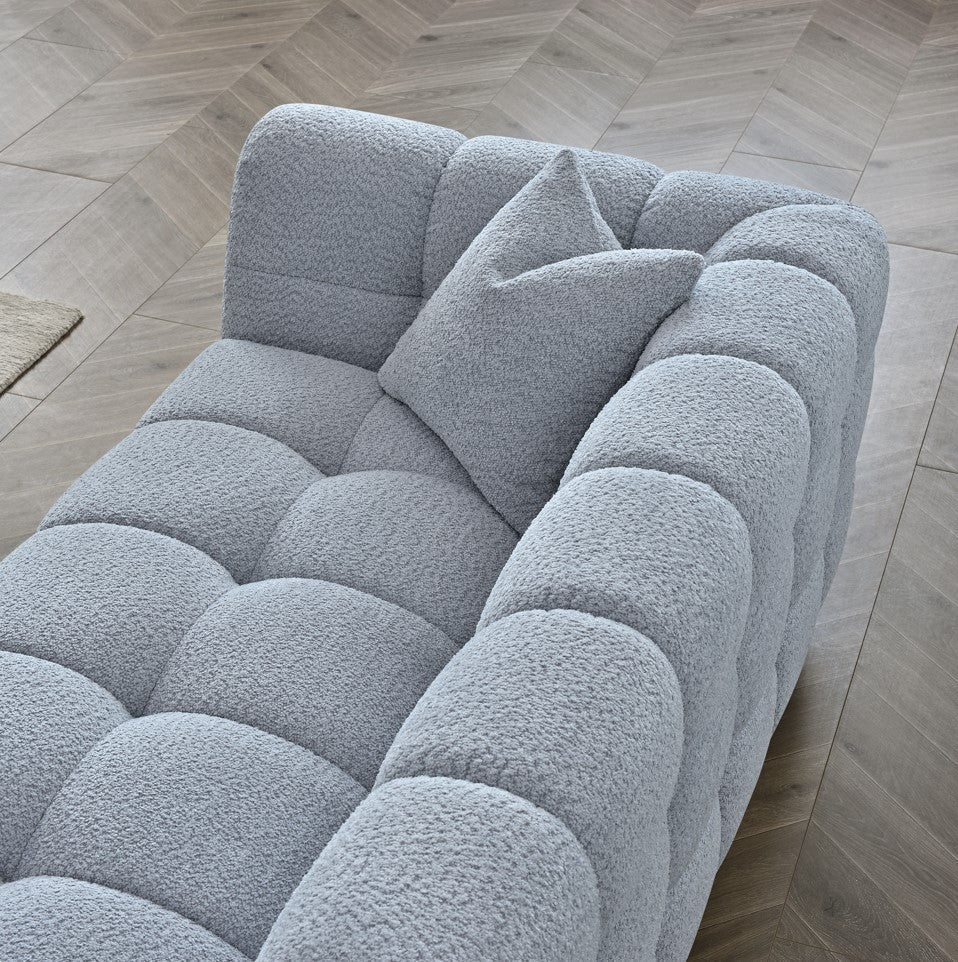 MNS Aluxo Tribeca Sofa Range in Pearl Boucle Fabric