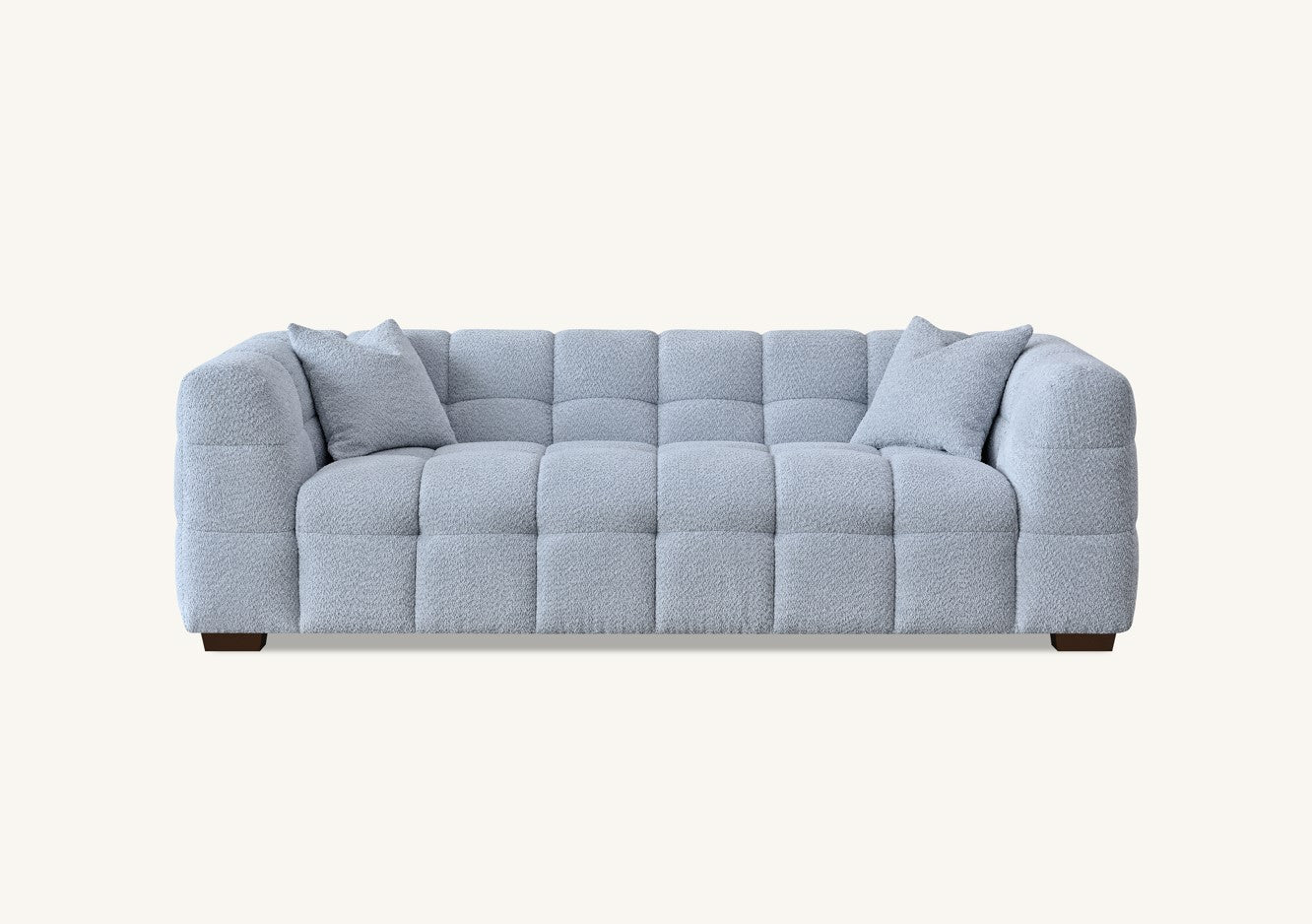 MNS Aluxo Tribeca Sofa Range in Pearl Boucle Fabric