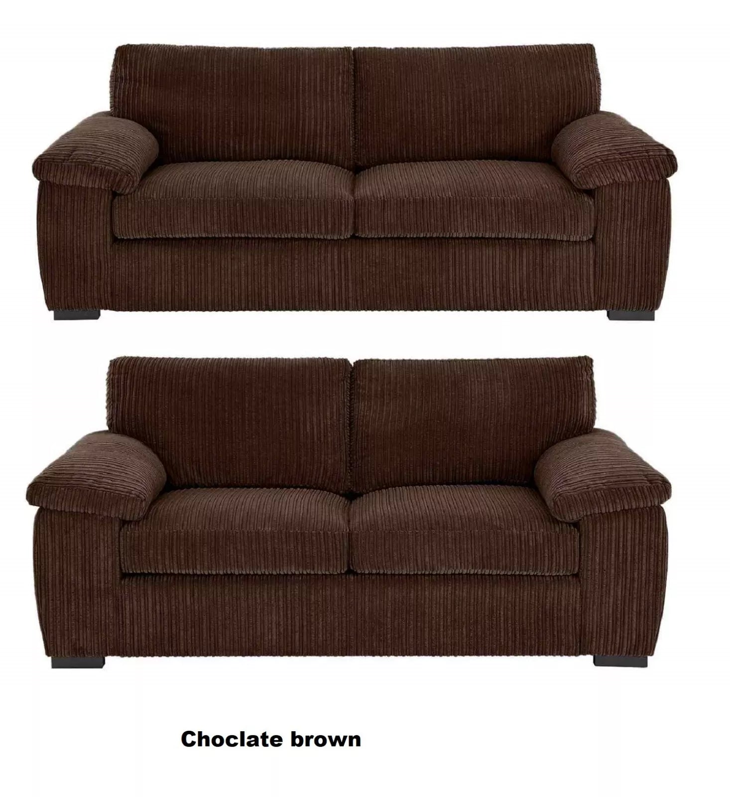 MNS Luxury Jumbo Cord Collection Armchair, 2-Seater, 3-Seater, 3+2 Seater L-Shape Sofa