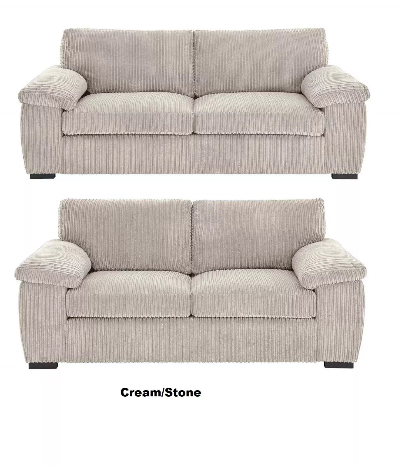 MNS Luxury Jumbo Cord Collection Armchair, 2-Seater, 3-Seater, 3+2 Seater L-Shape Sofa