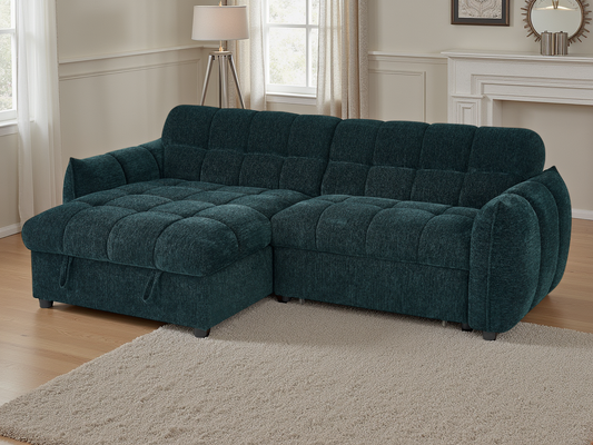 MNS Florida Sofabed Black Universal Corner