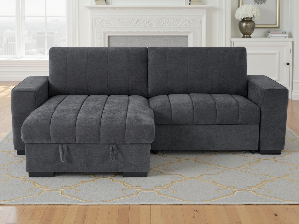 MNS Franklin Sofabed Grey Universal Corner