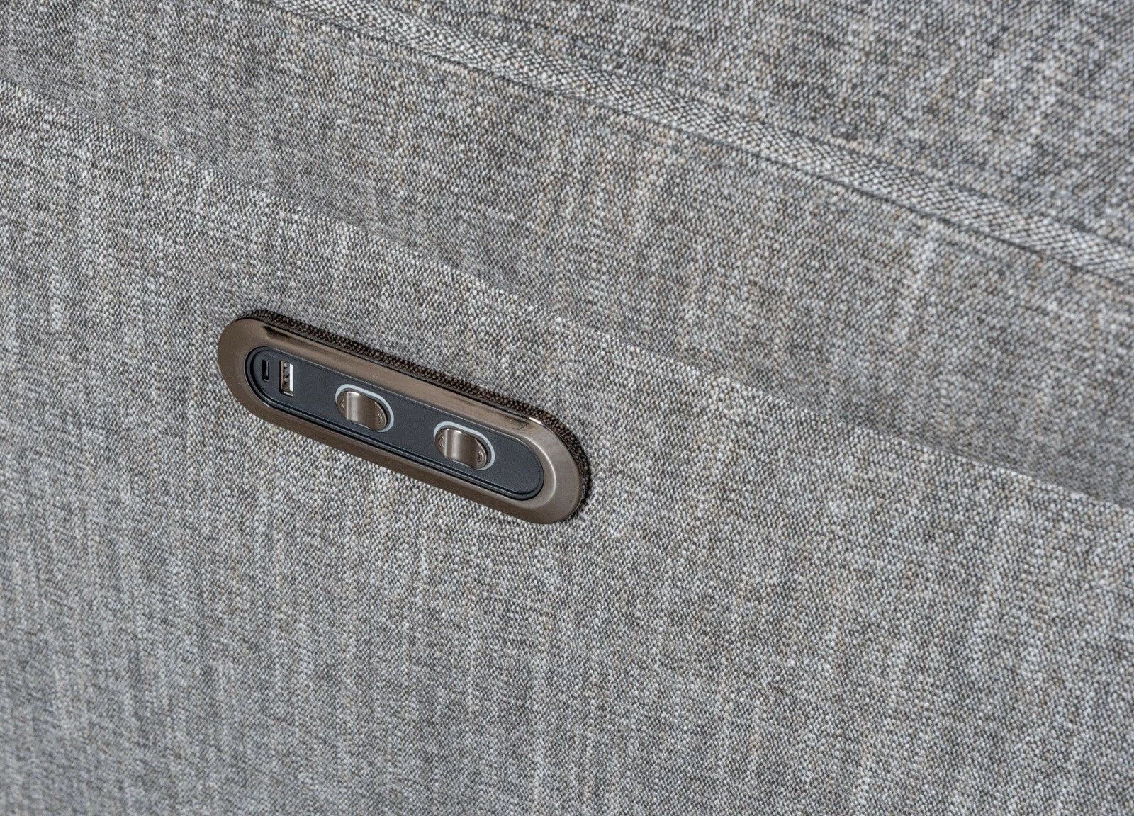 Hercules Express Fabric Electric Recliner Modular Corner Sofa With Cupholders - USB Charging Ports, Storage