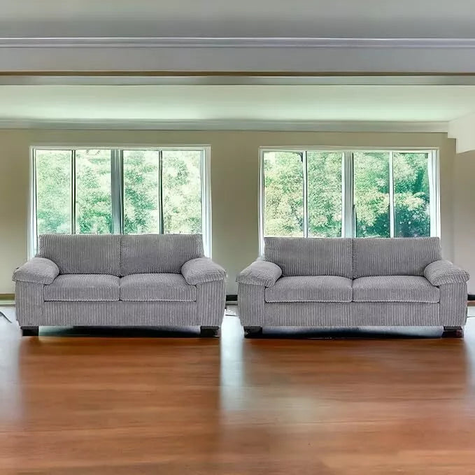 MNS Luxury Jumbo Cord Collection Armchair, 2-Seater, 3-Seater, 3+2 Seater L-Shape Sofa