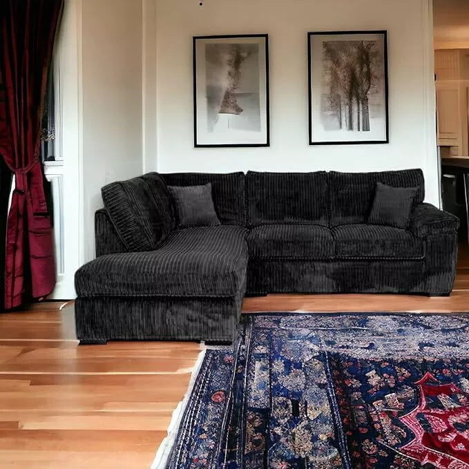 MNS Luxury Jumbo Cord Collection Corner Sofas - L Shape Sofa