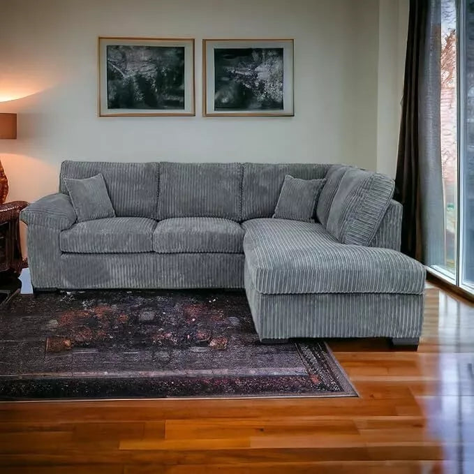 MNS Luxury Jumbo Cord Collection Corner Sofas - L Shape Sofa