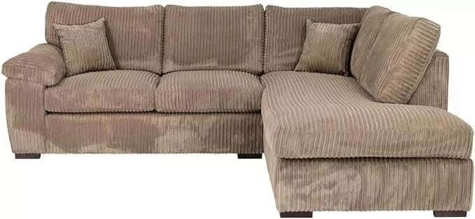 MNS Luxury Jumbo Cord Collection Corner Sofas - L Shape Sofa