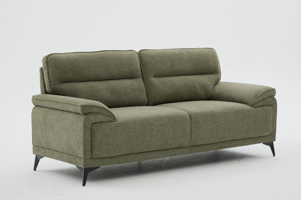 MNS Kate 3+2 Large Sofa, Chenille Fabric In Grey, Green & Dark Grey Colours