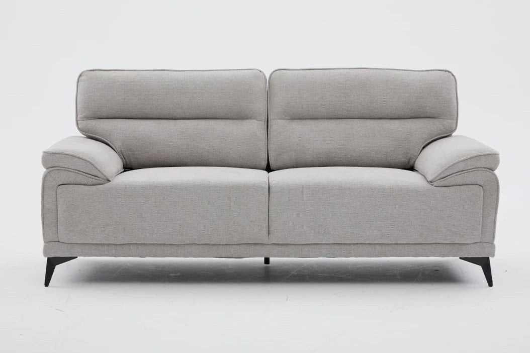 MNS Kate 3+2 Large Sofa, Chenille Fabric In Grey, Green & Dark Grey Colours