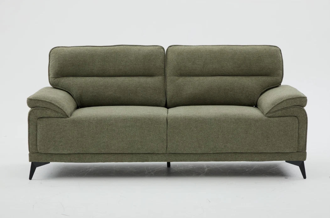 MNS Kate 3+2 Large Sofa, Chenille Fabric In Grey, Green & Dark Grey Colours