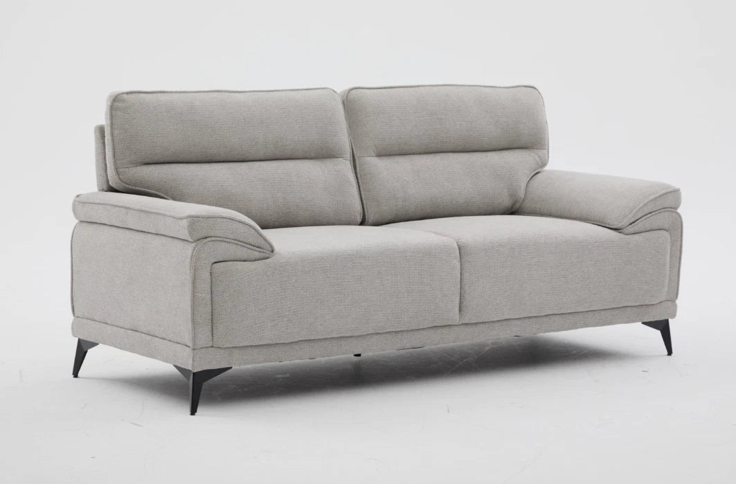 MNS Kate 3+2 Large Sofa, Chenille Fabric In Grey, Green & Dark Grey Colours