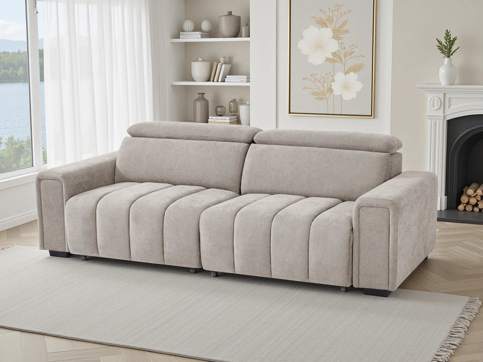 MNS Molly Electric Sofabed Grey 3 Seater
