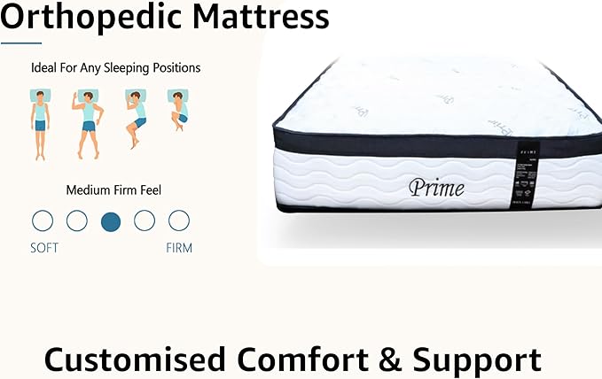 LUXURY PRIME 3000 GEL POCKET MATTRESS 3FT