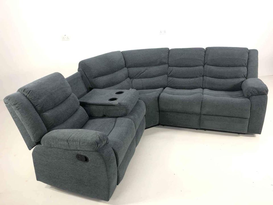 FABRIC MANUAL RECLINER CORNER OR 3 AND 2 SEATER