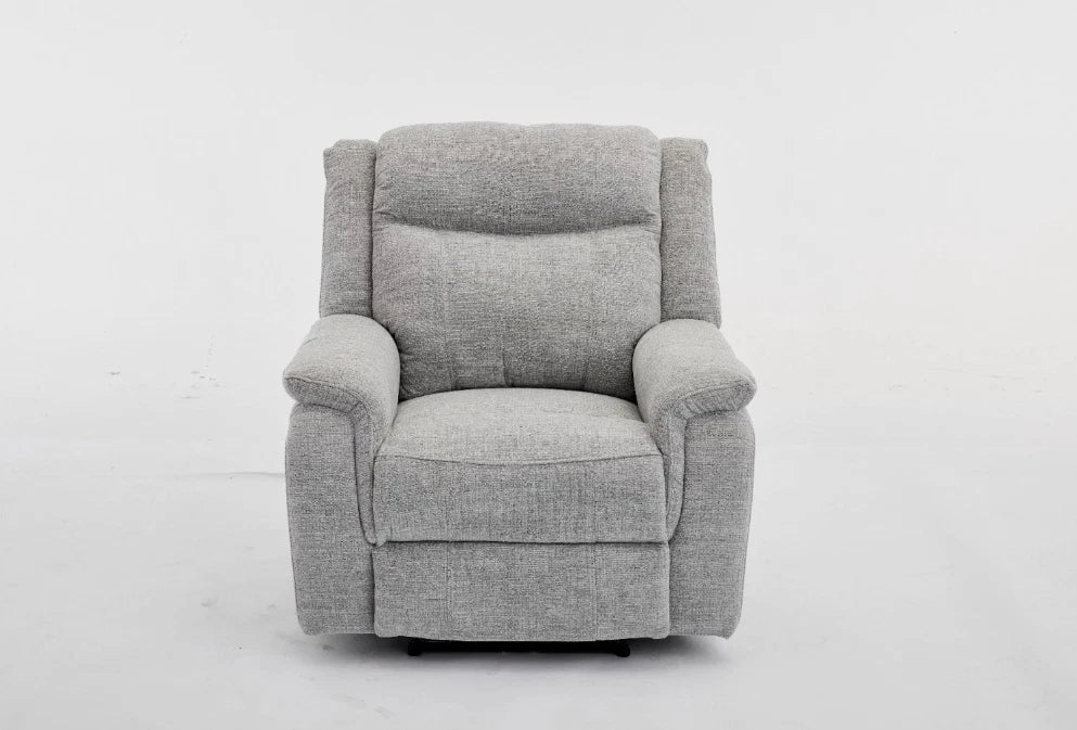 MNS Siyara Fabric Electric Recliners Arm Chair Beige & Grey ,USB Ports, Type C Ports