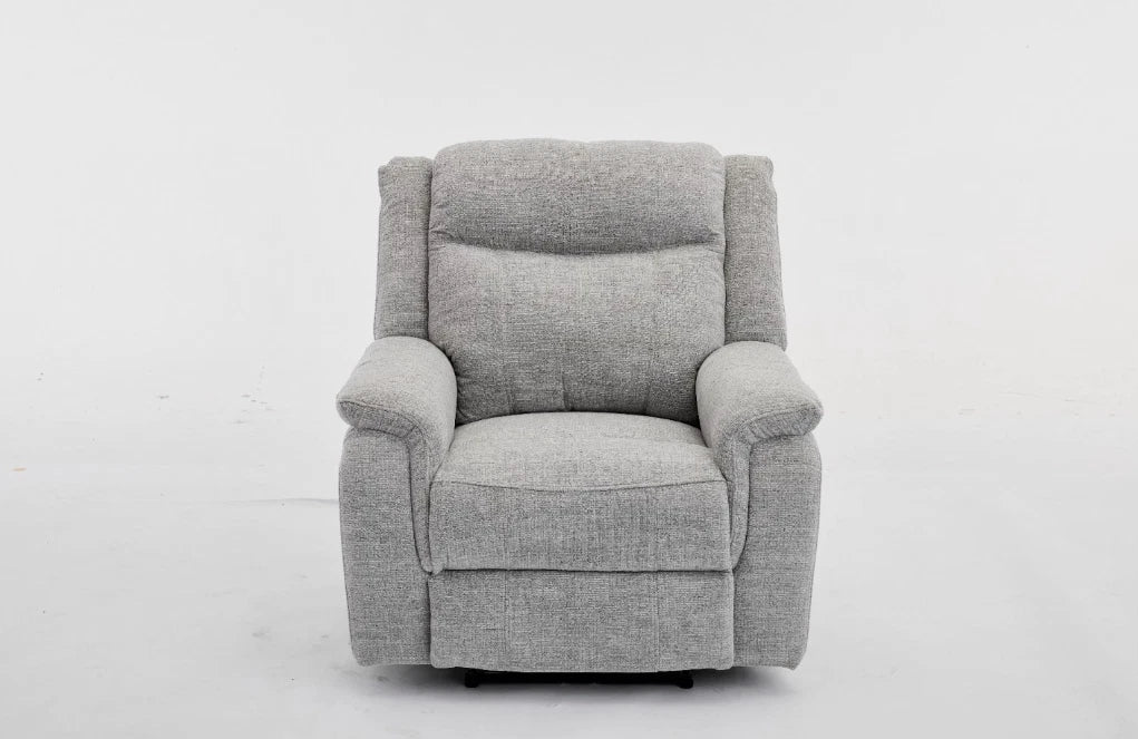 MNS Siyara Fabric Electric Recliners Arm Chair Beige & Grey ,USB Ports, Type C Ports