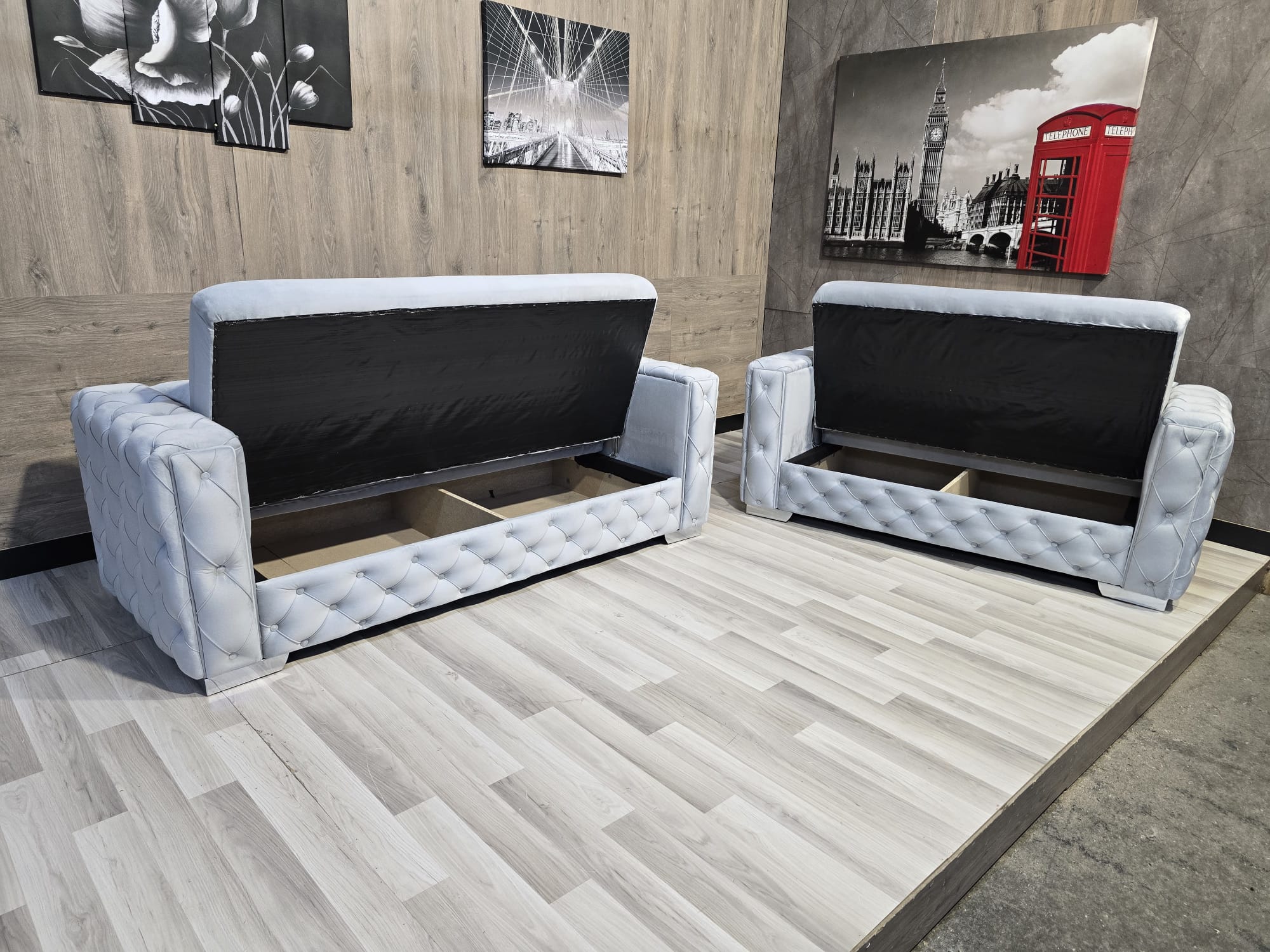 TURKISH STYLE CHESTERFIELD SOFA BED WITH STORAGE CHESTERFIELD ARMS