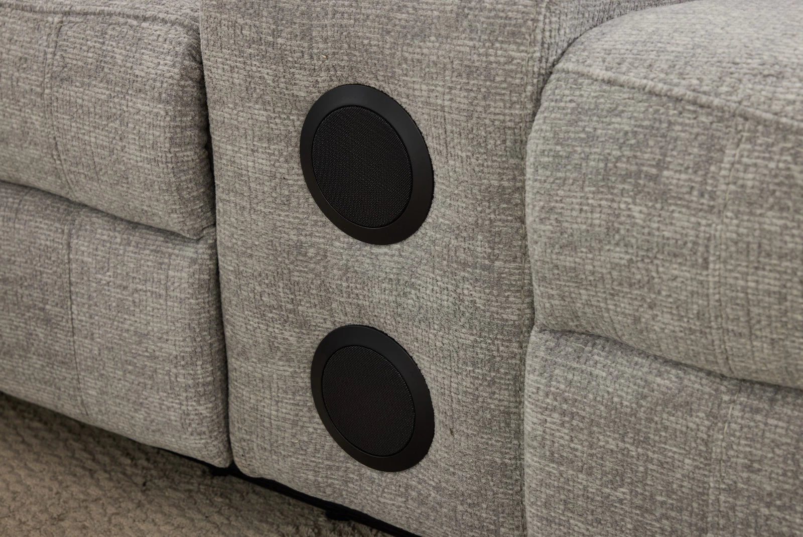 MNS Siyara Fabric Electric Recliner 3+2 Sofa With Bluetooth, USB, Cooling, Cupholder, Wireless Charging