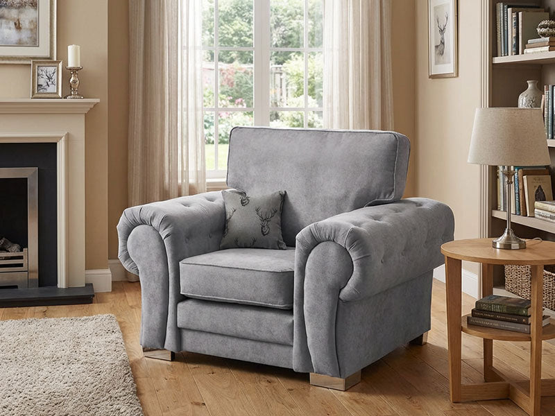 Verona Fullback Fabric Armchair