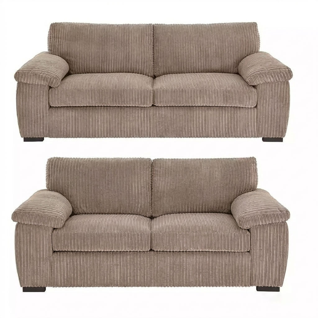 MNS Luxury Jumbo Cord Collection Armchair, 2-Seater, 3-Seater, 3+2 Seater L-Shape Sofa
