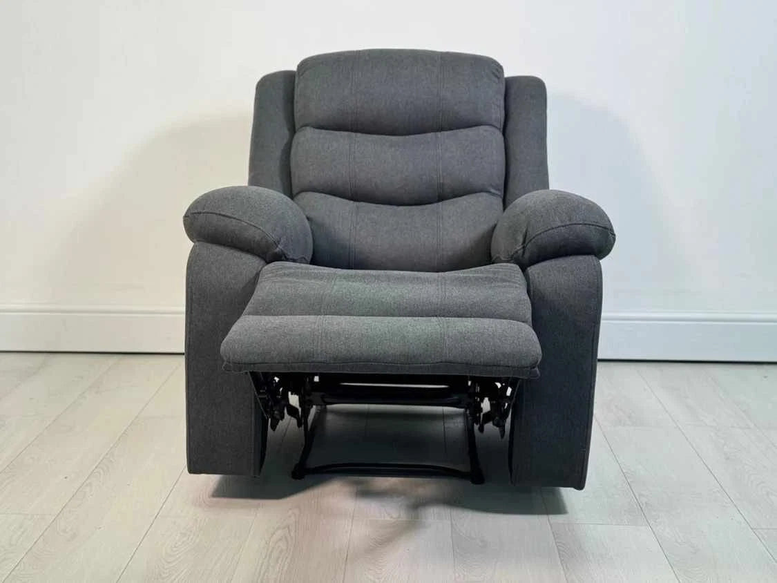 MNS Fabric Manual Recliner Sofa Set 3+2 Chenille Fabric with Cupholders