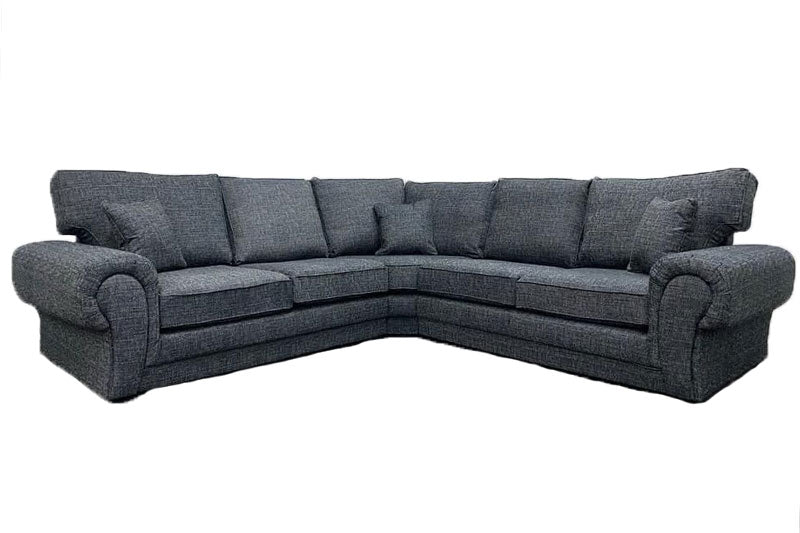 New Newton Fabric Comfy Grey Sofa High Back Cushions 3 Seater 2 Seater Armchair/2c2 Corner Couch