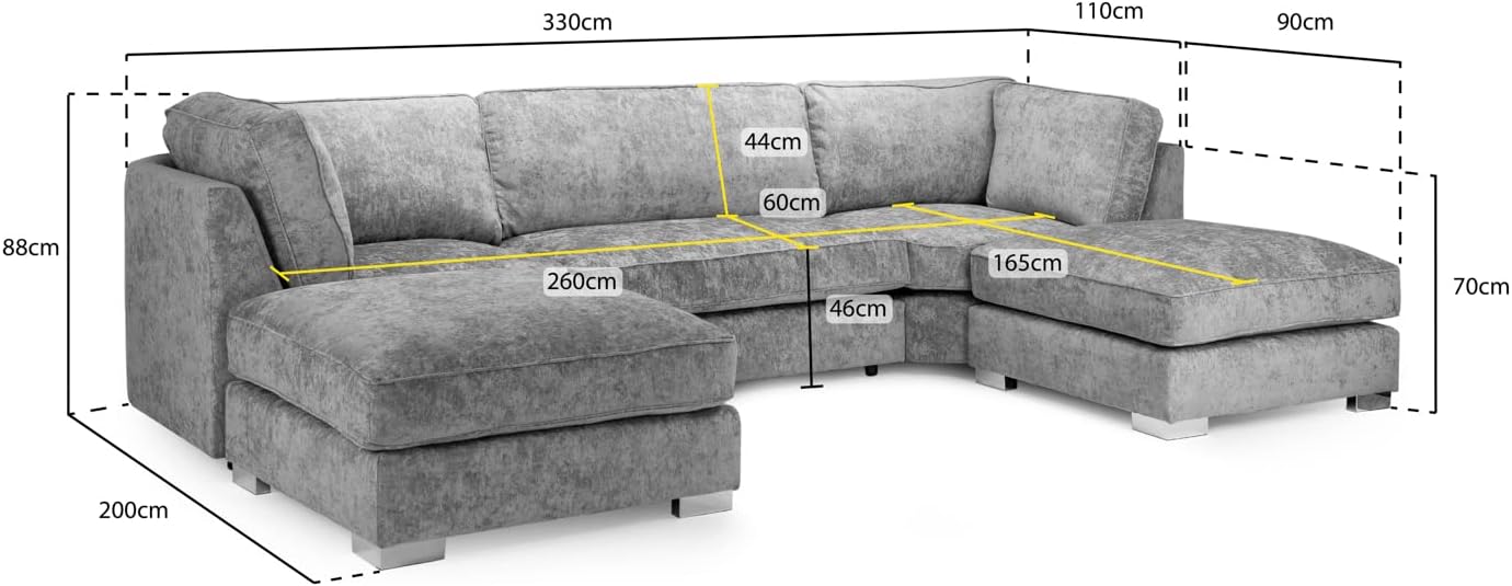 Bishop Fullback Corner U Shape Sofa