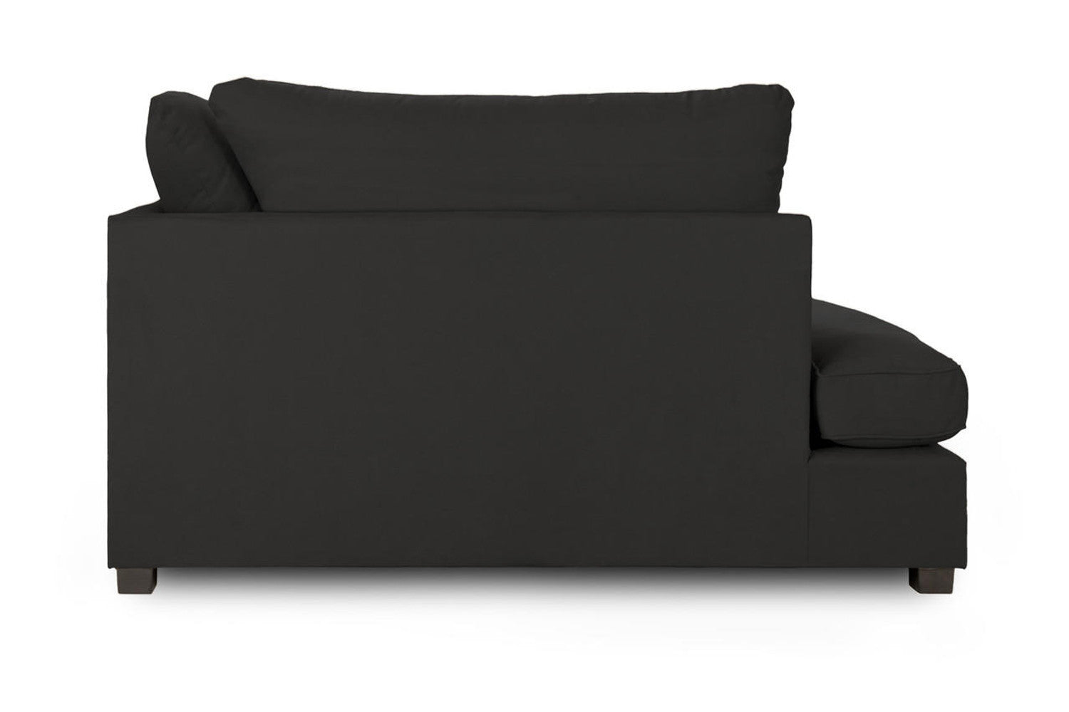 Carnaby Black U Shape Corner Sofa Black Kensington Fabric Including Footstool