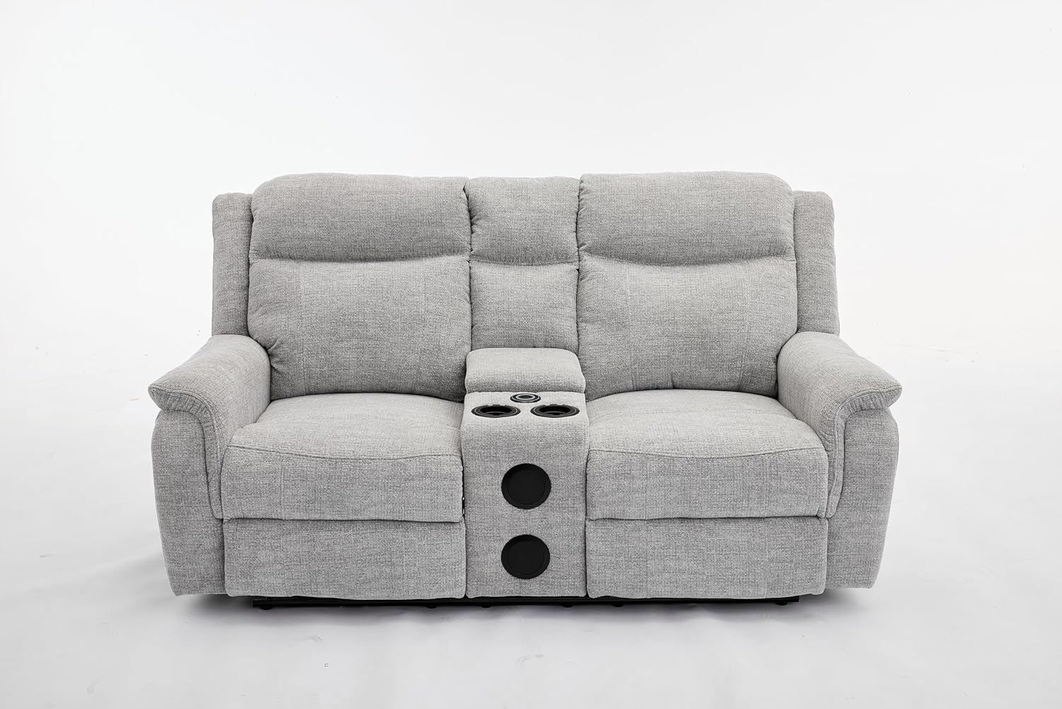 MNS Siyara Fabric Electric Recliner 3+2 Sofa With Bluetooth, USB, Cooling, Cupholder, Wireless Charging