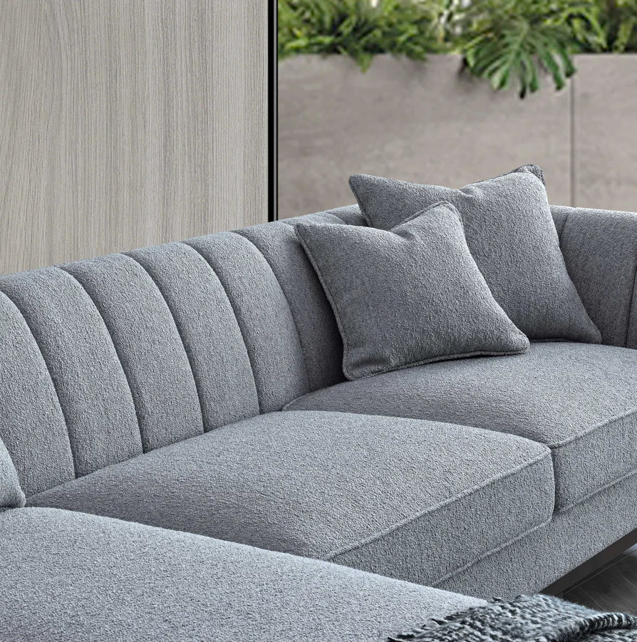 MNS Aluxo Cooper Right or Left Hand Corner Sofa in Dolphin Boucle