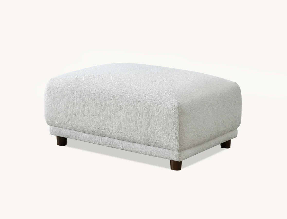 MNS Aluxo Lottie 5pc Modular Corner Sofa in Polar Boucle - L Shape Sofa - Customisable Layout