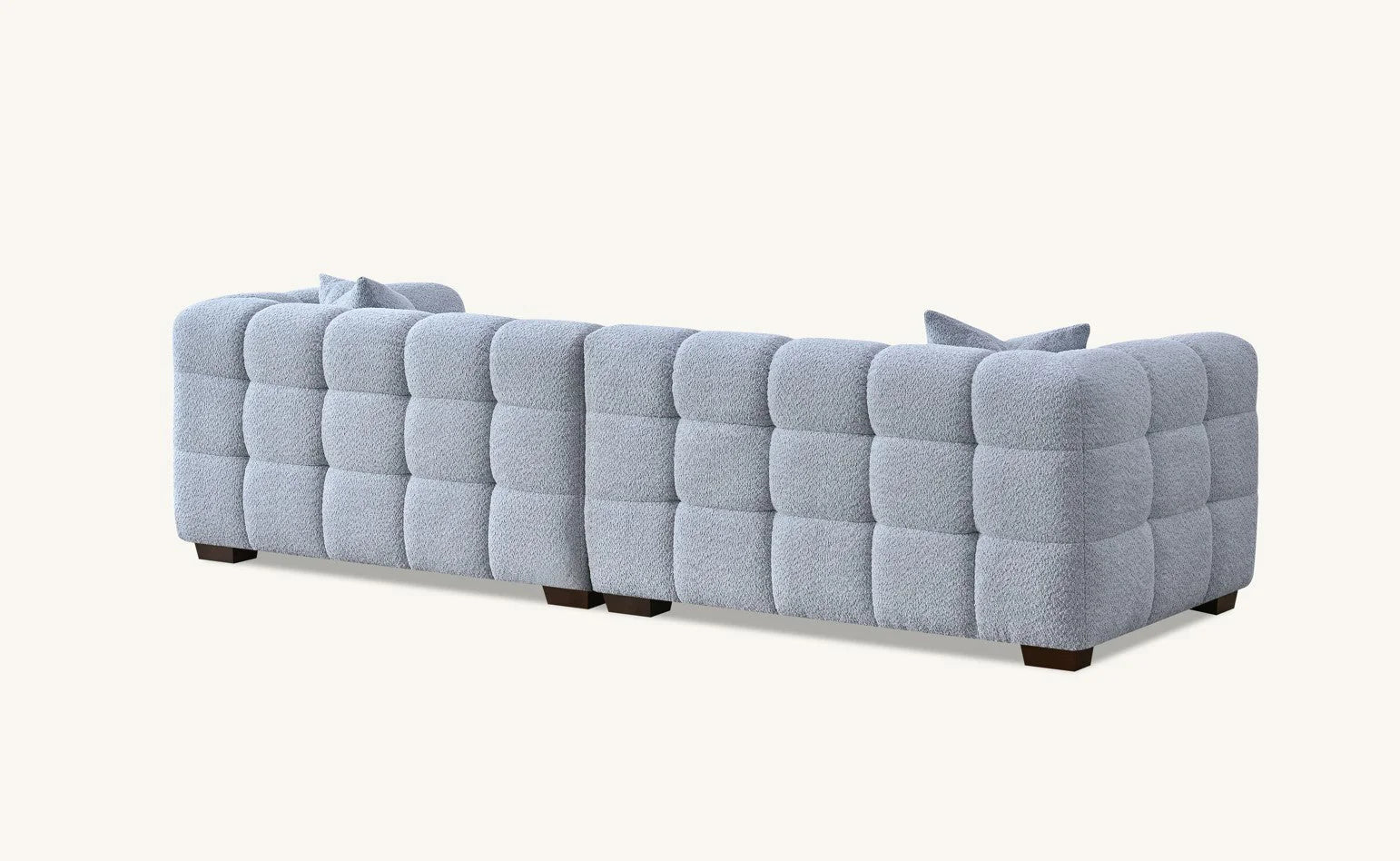 MNS Aluxo Tribeca Sofa Range in Pearl Boucle Fabric