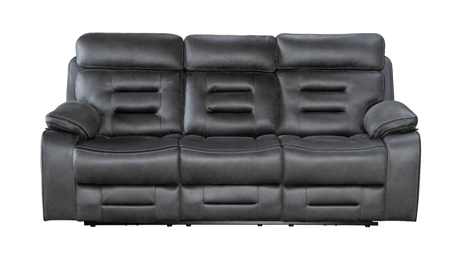 Chelsea Electric Recliner Sofa 3+2+1 Dark Grey, Fabric, USB Ports, H&C cupholder