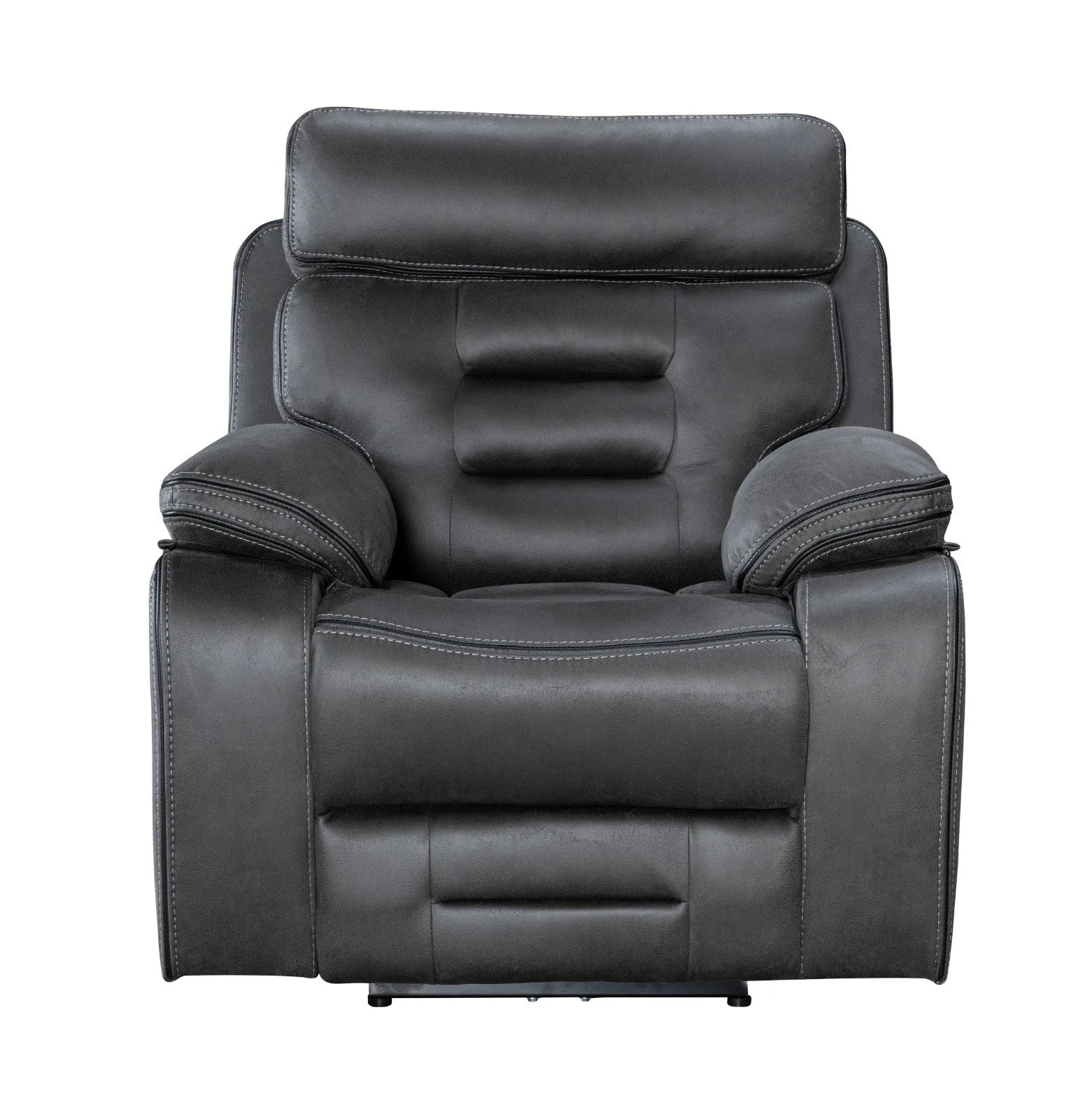 Chelsea Electric Recliner Sofa 3+2+1 Dark Grey, Fabric, USB Ports, H&C cupholder