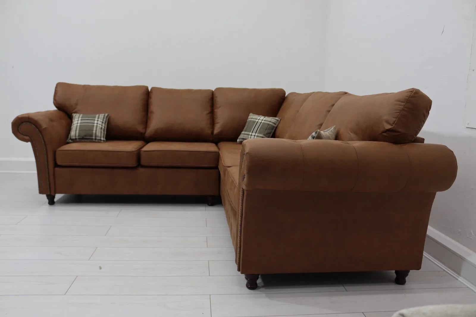 Brown Sofa Corner Suite Oakland 3 Seater 2 Seater Armchair Sofa Set Fabric Sofa