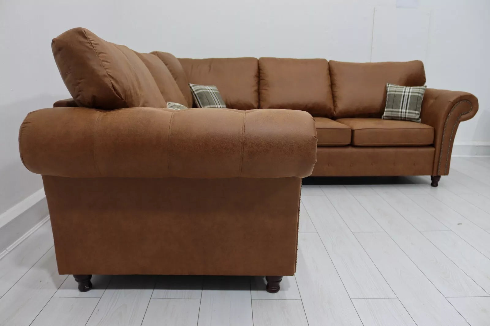 Brown Sofa Corner Suite Oakland 3 Seater 2 Seater Armchair Sofa Set Fabric Sofa