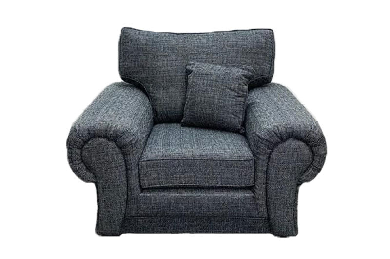 New Newton Fabric Comfy Grey Sofa High Back Cushions 3 Seater 2 Seater Armchair/2c2 Corner Couch