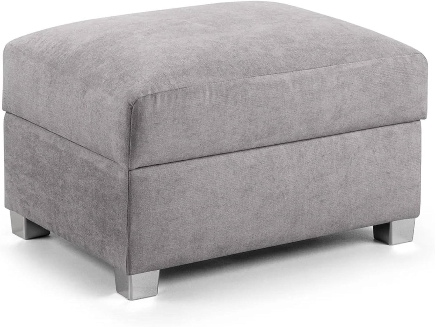 Verona Footstool Pouffe in Mink & Grey 