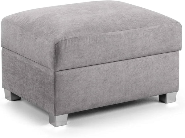 Verona Footstool Pouffe in Mink & Grey 