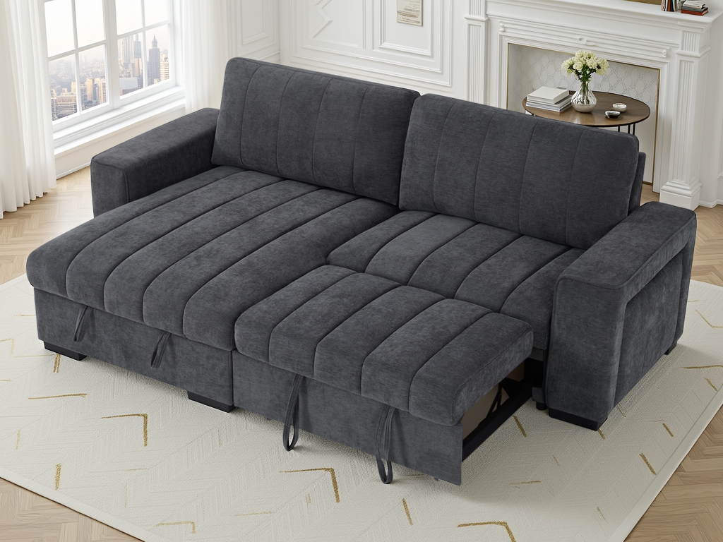 MNS Franklin Sofabed Grey Universal Corner