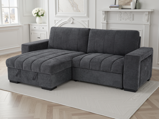 MNS Franklin Sofabed Grey Universal Corner