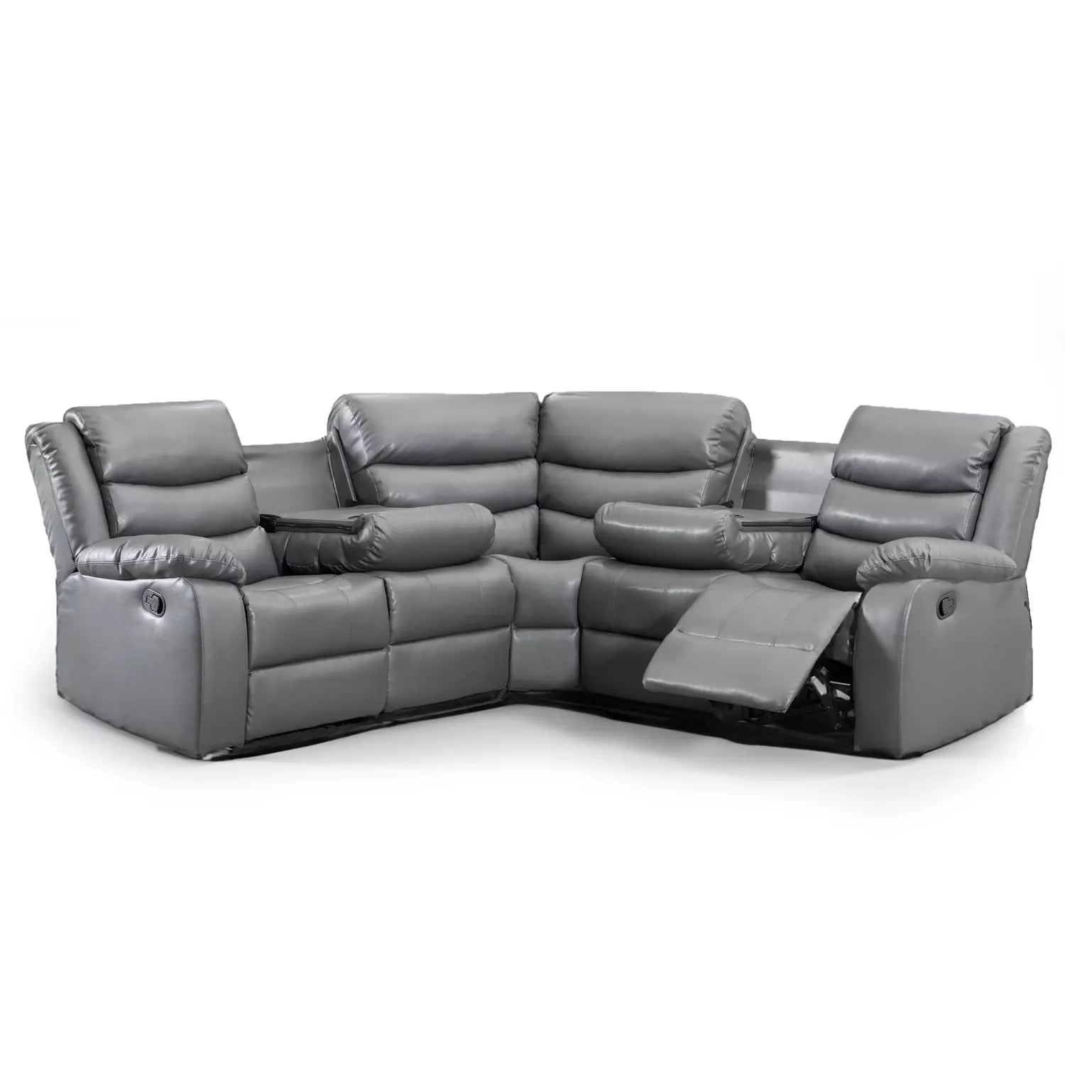  Leather Corner Recliner Sofa