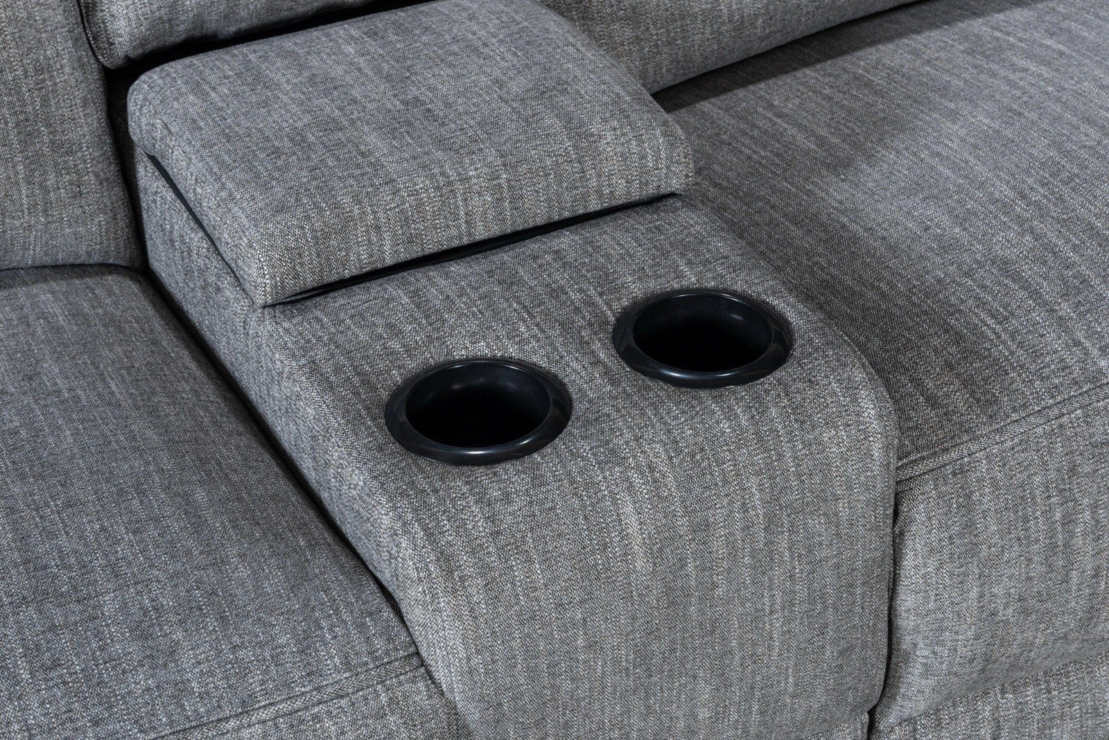 Hercules Electric Recliner Corner Sofa in Grey Colour, lights cupholders